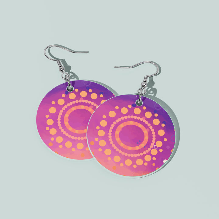 50 Years of Deadly – "Meeting Place"  NAIDOC 2026 Round Earrings