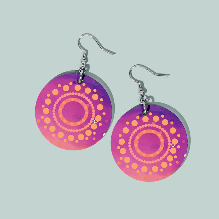50 Years of Deadly – "Meeting Place"  NAIDOC 2026 Round Earrings