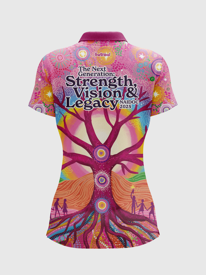 Deep Roots, Bright Future - NAIDOC 2025 Women's Polo + FREE T-SHIRT