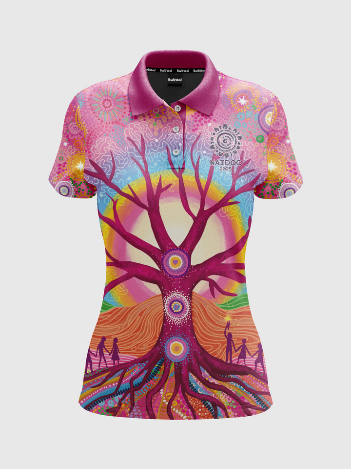 Deep Roots, Bright Future - NAIDOC 2025 Women's Polo + FREE T-SHIRT