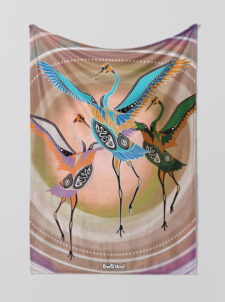 Indigenous Designed Aboriginal Art THROW RUGS/BLANKETS – BW Tribal