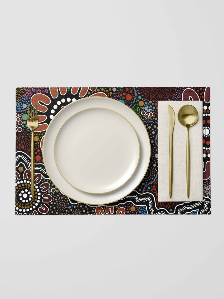 Bundian Way - Linen Blend Placemat (6 Pack)