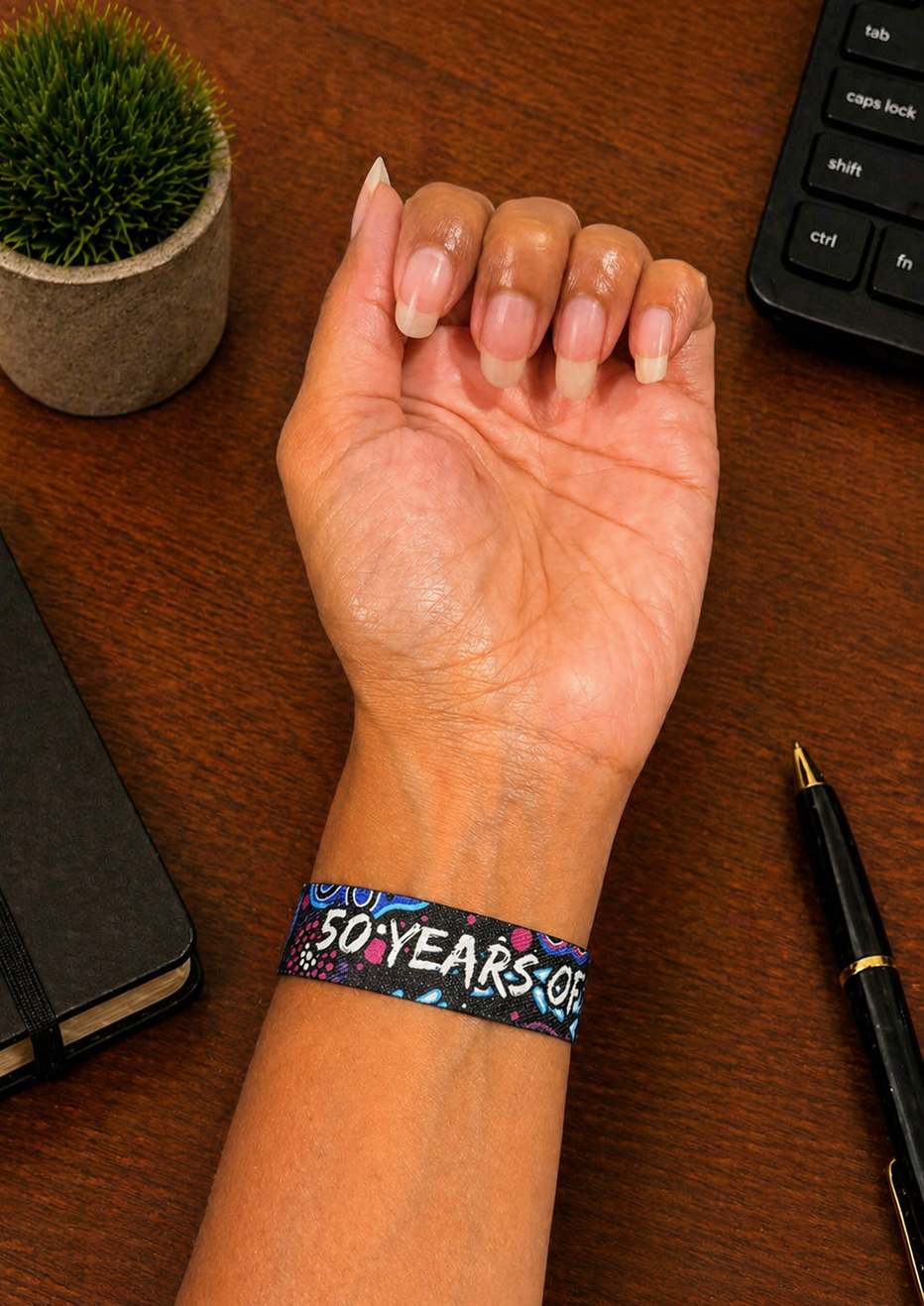 Stronger Togethr - NAIDOC 2026 ELASTIC WRISTBANDS