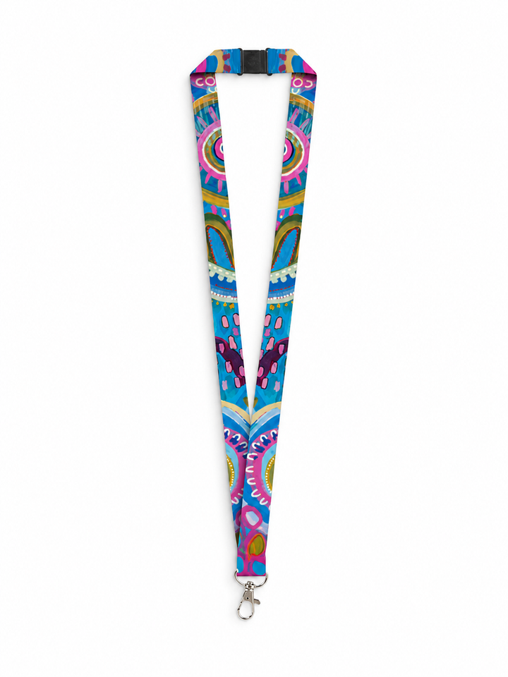 CORAL DREAMING - LANYARD + PHONE CLIP