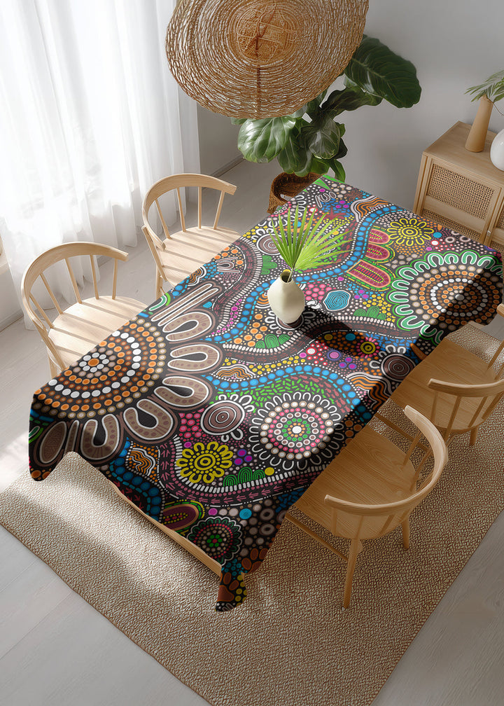 Connected to Country - Rectangle Tablecloth