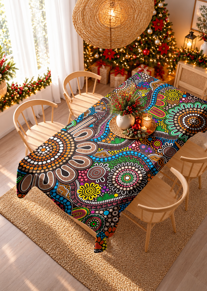 Connected to Country - Rectangle Tablecloth