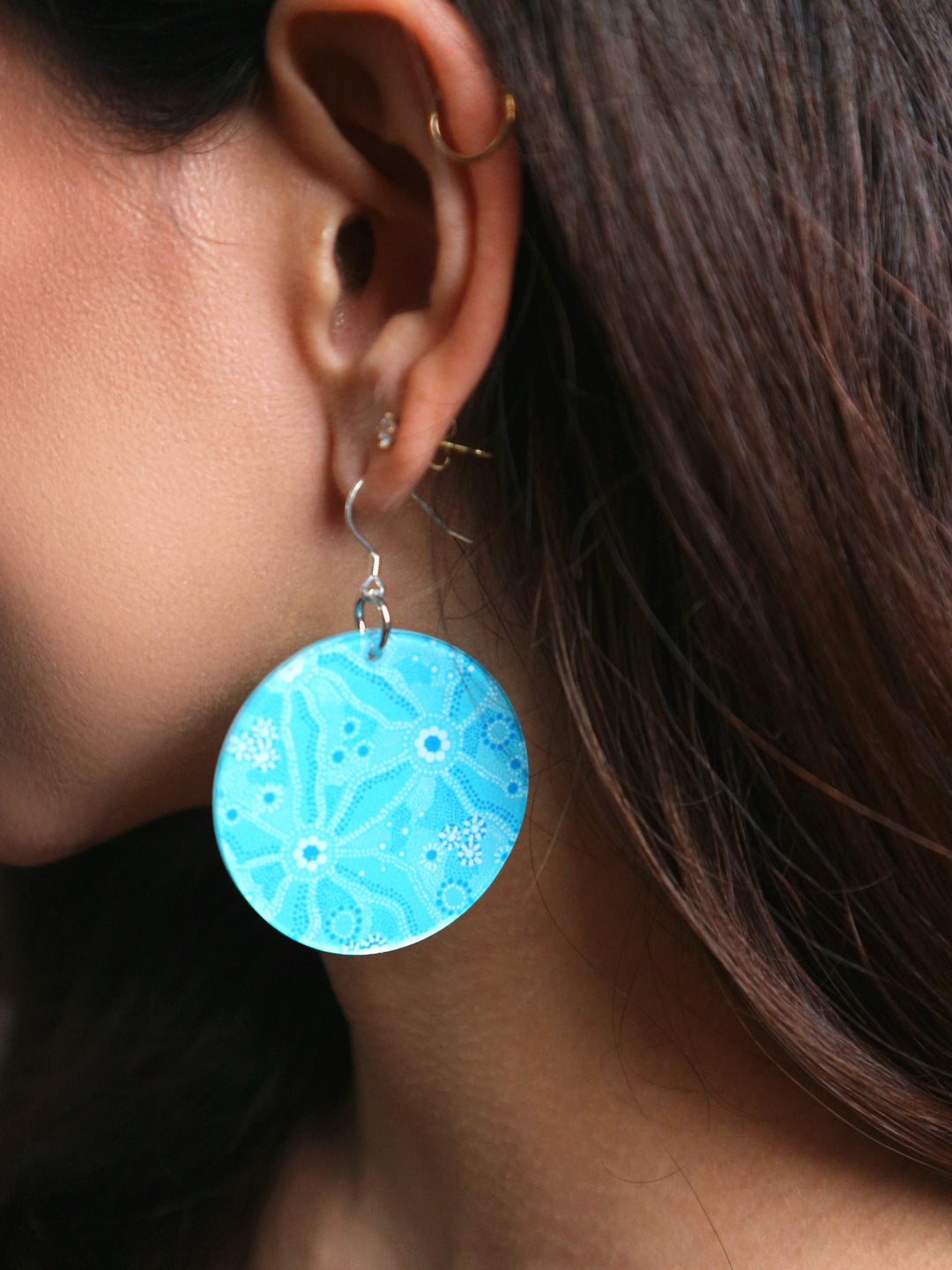 Nadyung (Healing Water) - Round Earrings