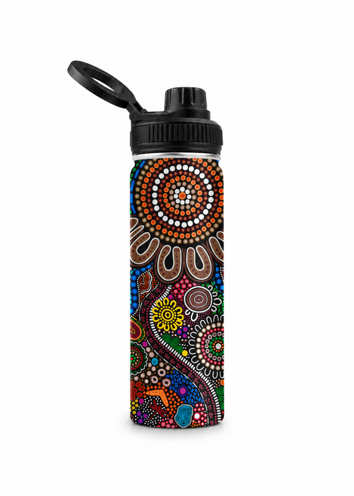CONNECTED TO COUNTRY  - Vacuum Insulated Water Bottle (18oz)