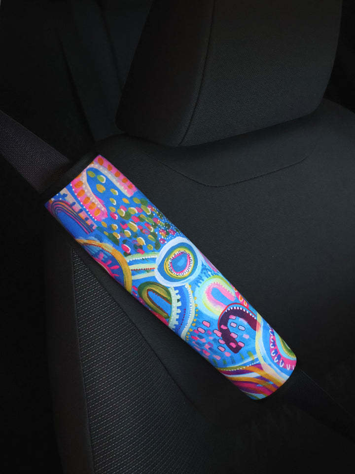 Coral Dreaming - Car Seat Belt Cover Set