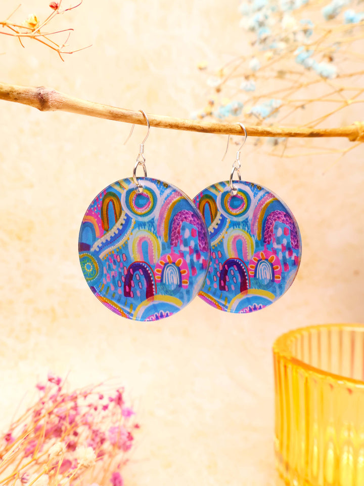 Coral Dreaming - Round Earrings
