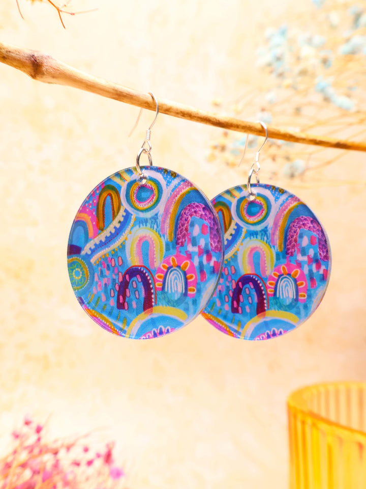 Coral Dreaming - Round Earrings