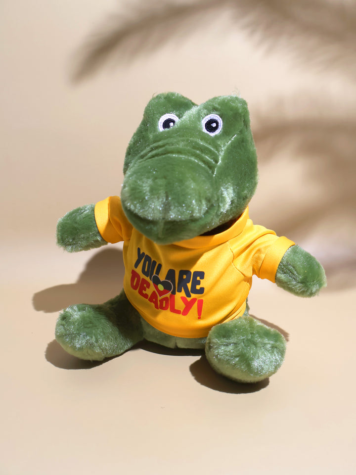 Mikey Mabeja -  Crocodile Plush Toy (Yellow)