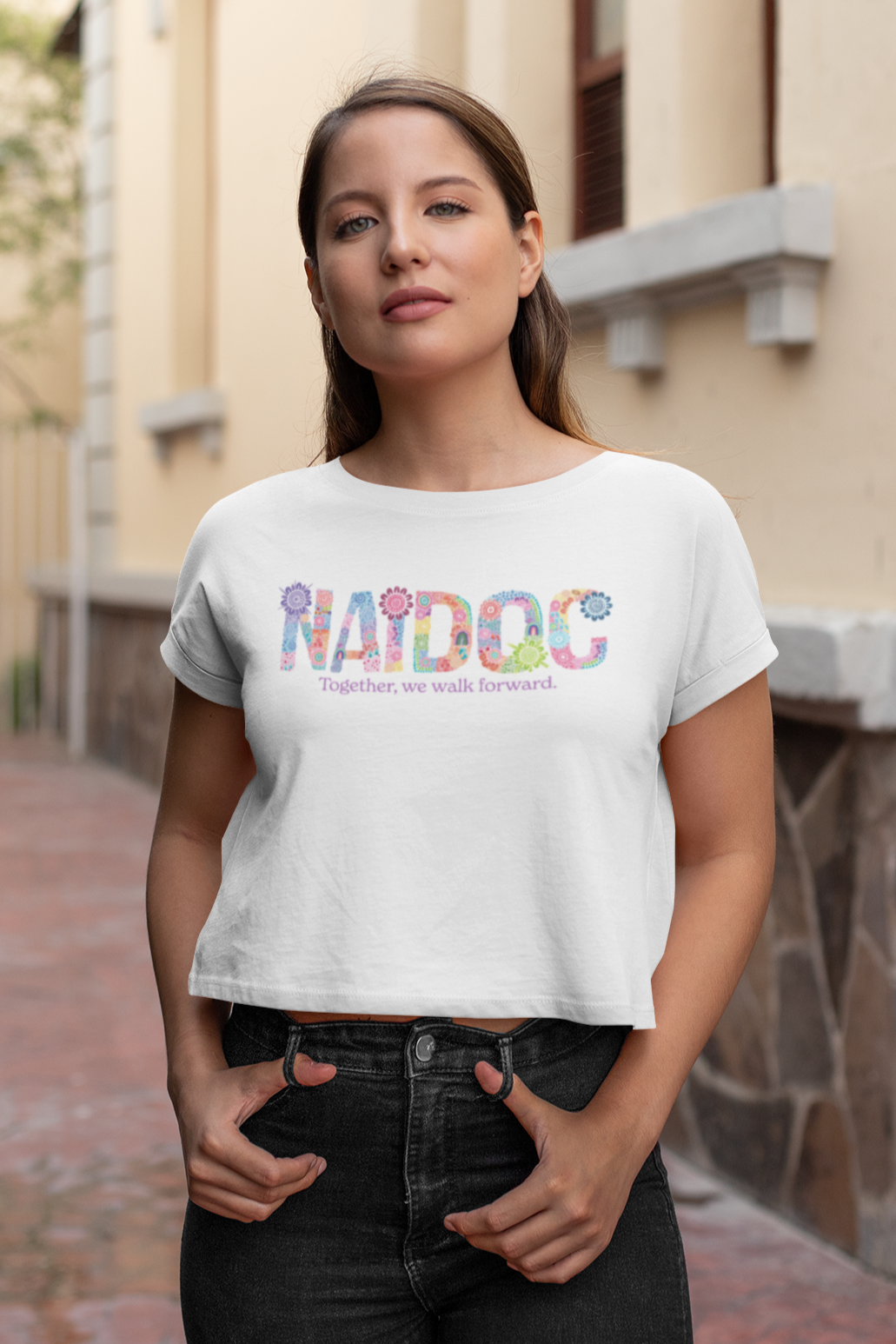 Together, We Walk Forward - Women's Cropped T-Shirt – BW Tribal