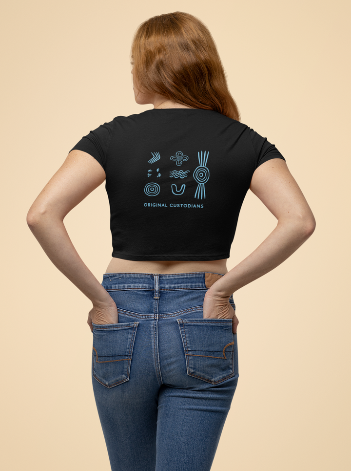 Guardians of Country (Blue)  - Women's Crop Tee