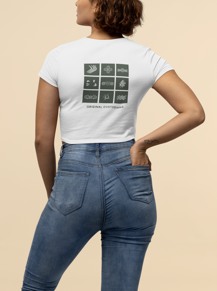 Sacred Sketches - Women's Crop Tee