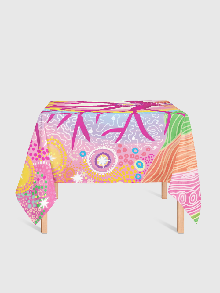 Deep Roots, Bright Future - NAIDOC 2025 Suede Table Cover