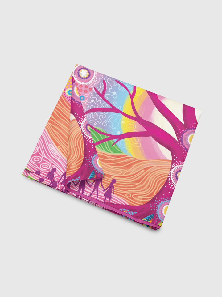Deep Roots, Bright Future - NAIDOC 2025 Suede Table Cover