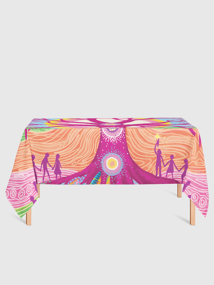 Deep Roots, Bright Future - NAIDOC 2025 Suede Table Cover