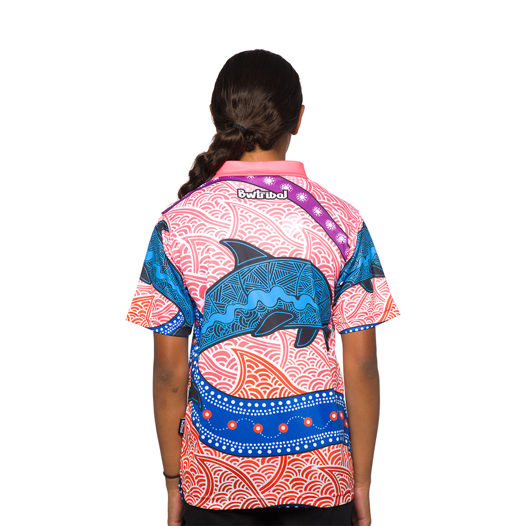 Dolphin Dreaming (Blue) - Kids Polo