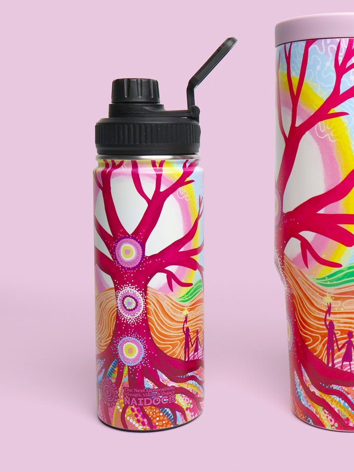 Deep Roots, Bright Future - NAIDOC 2025 Vacuum Insulated Water Bottle