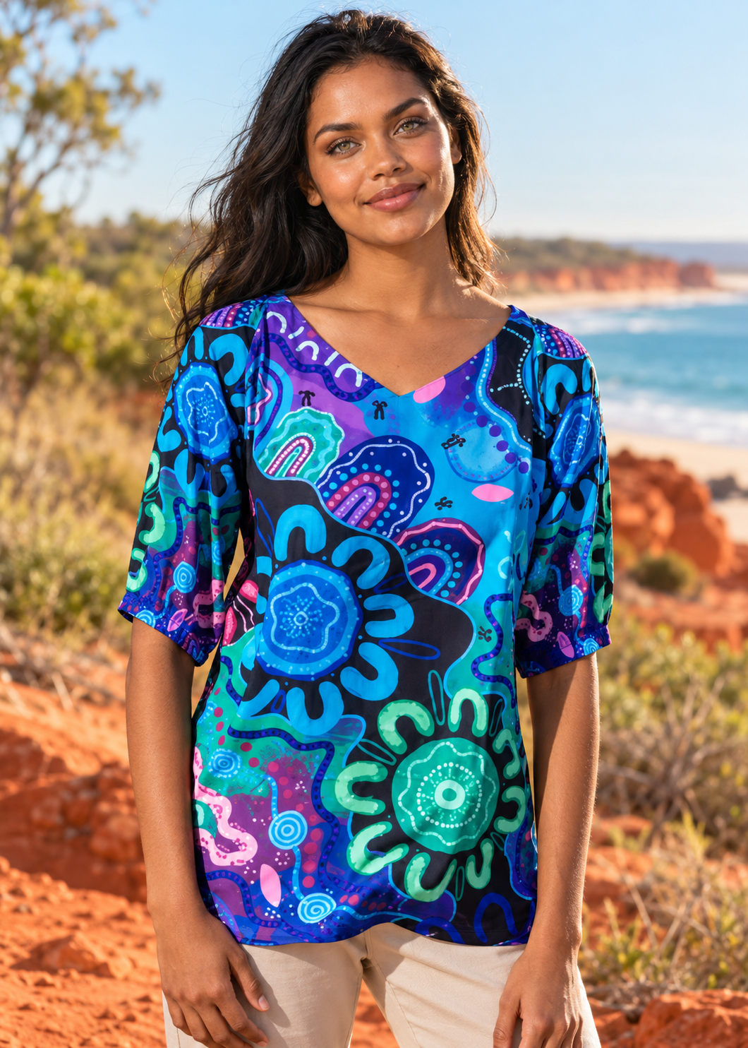 KIKI III - 3/4 Sleeve Blouse