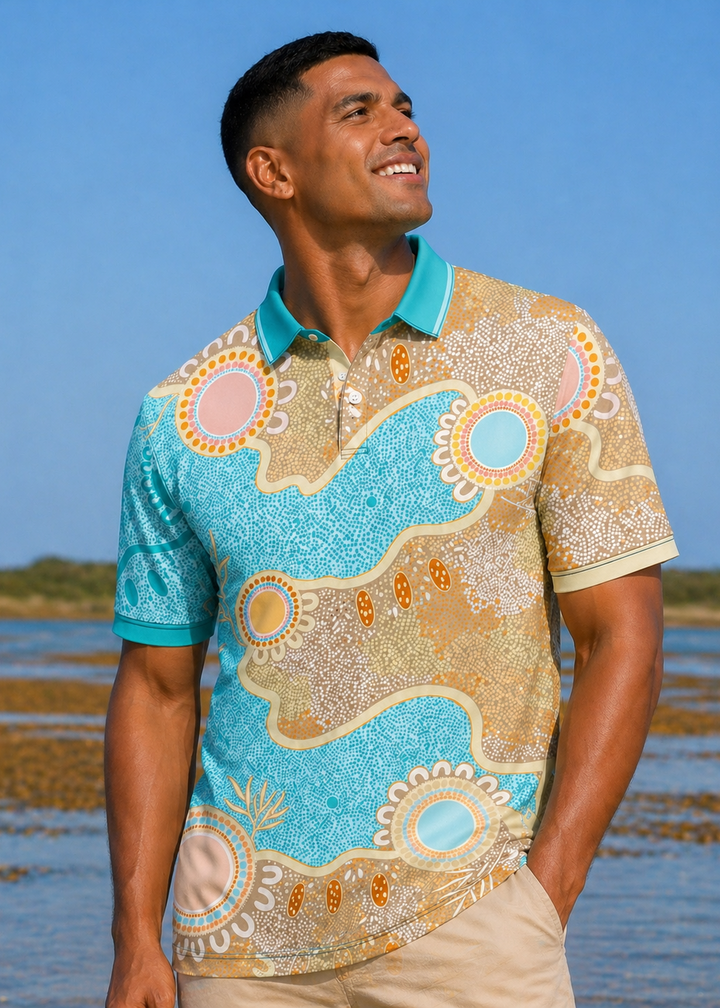 Ever Flowing – NAIDOC 2026 Signature Retail Men’s Polo