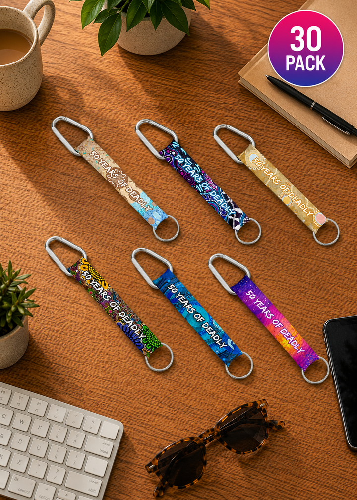 NAIDOC 2026  Carabiner Keyring Pack - (30pk)