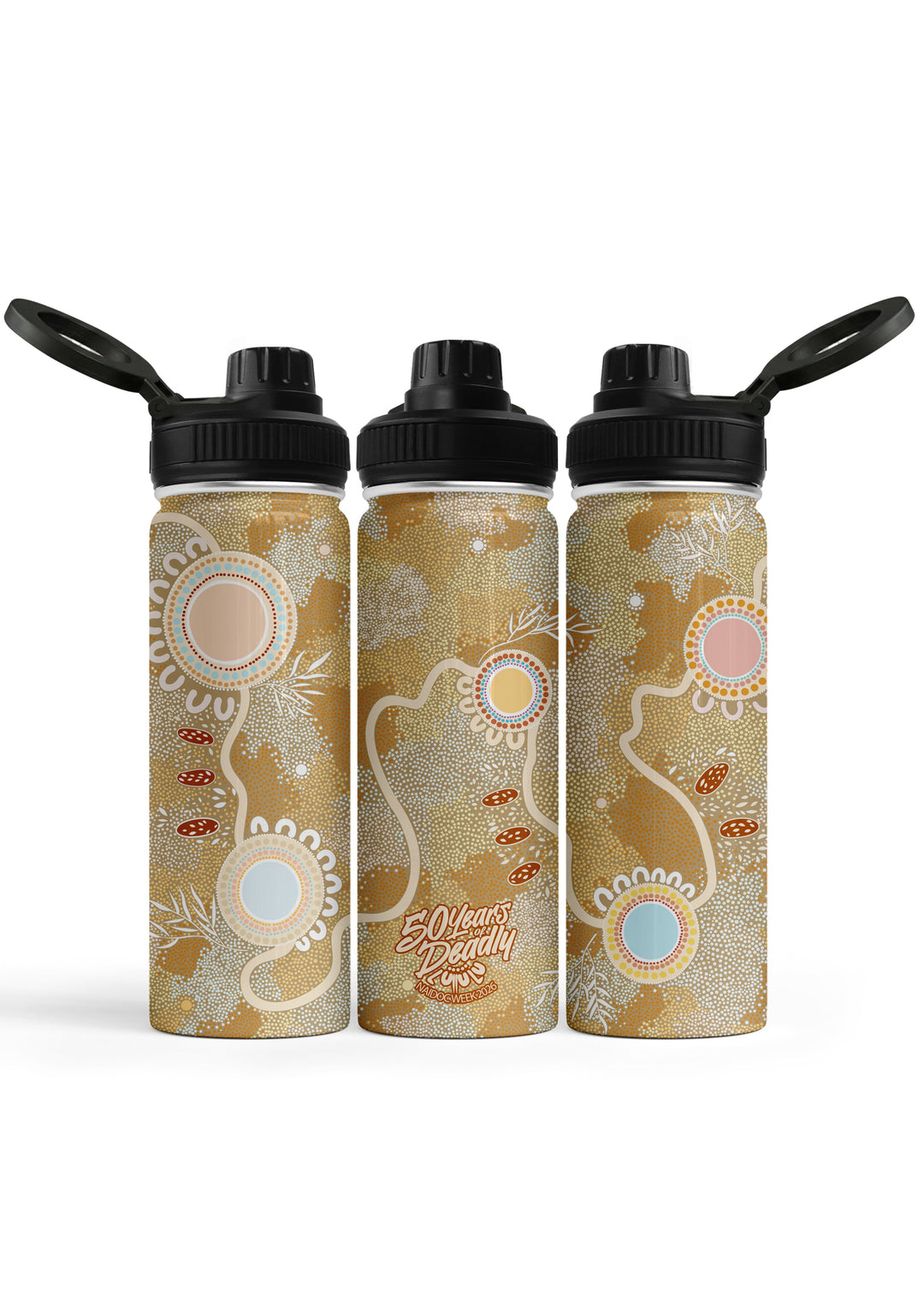 Ever Flowing - NAIDOC 2026 Bottle with Magnetic Booster Ring (18oz)