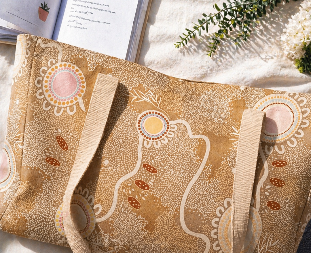 Ever Flowing - NAIDOC 2026 LARGE CANVAS BAG