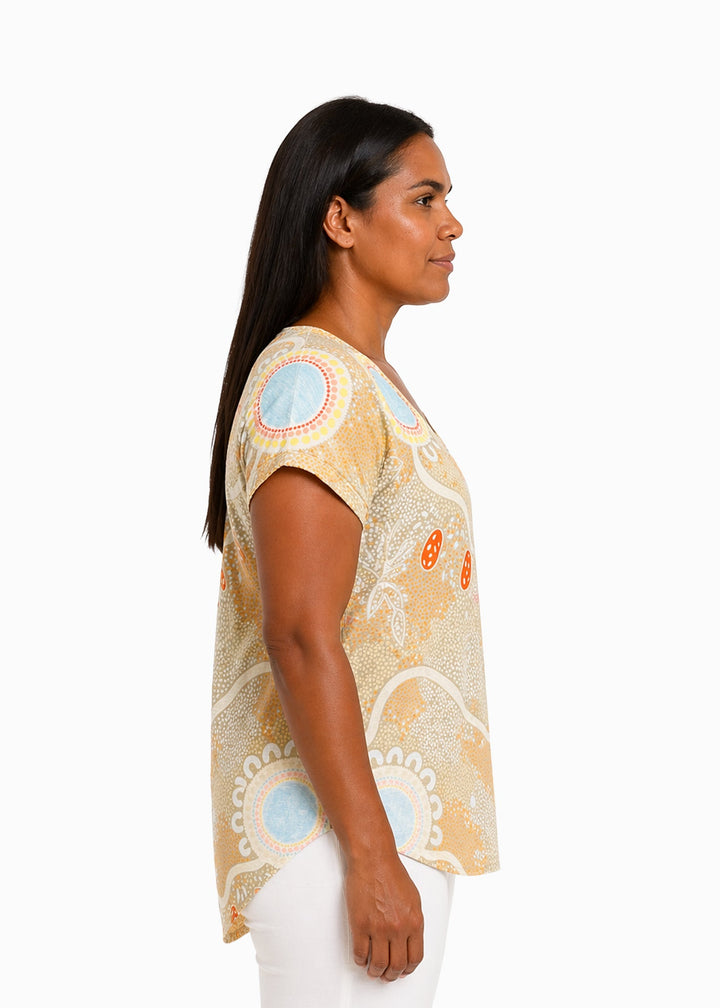 Ever Flowing – NAIDOC 2026 V Neck Blouse