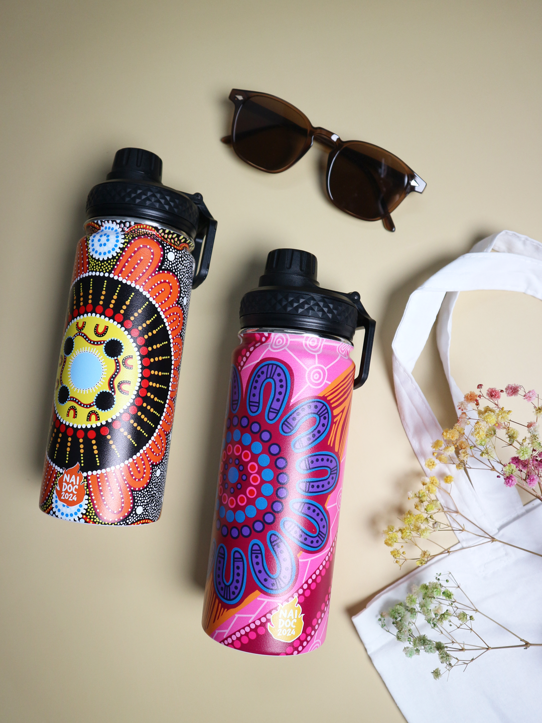 Flames of Connection -  NAIDOC 2024 Insulated Water Bottle
