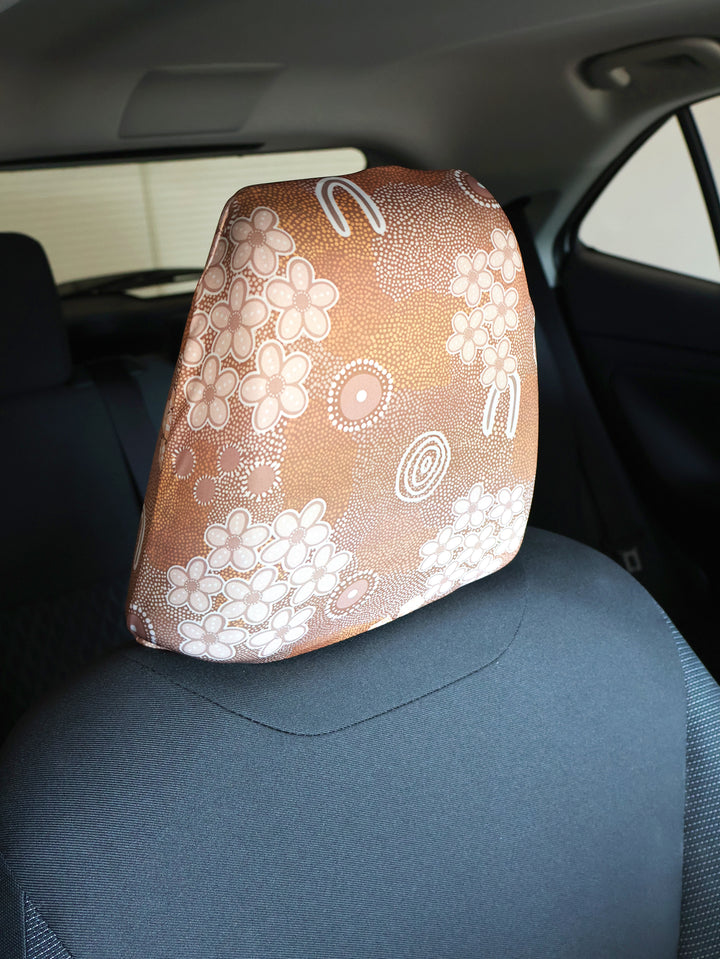 Gathering In Spring - Car Headrest Cover Set