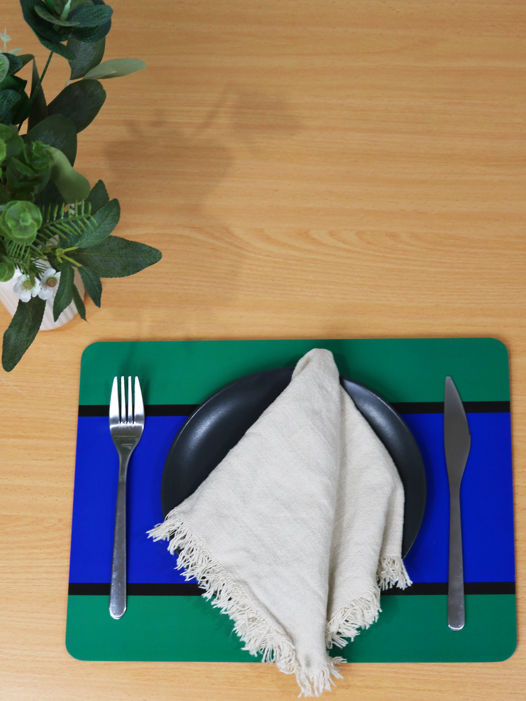 Torres Strait Islander Flag - Cork Placemats (6 Pack)