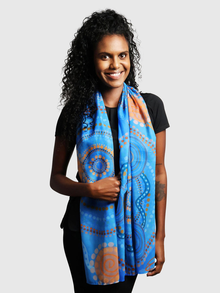 Never Stop the Dreaming - NAIDOC 2025 Chiffon Scarf