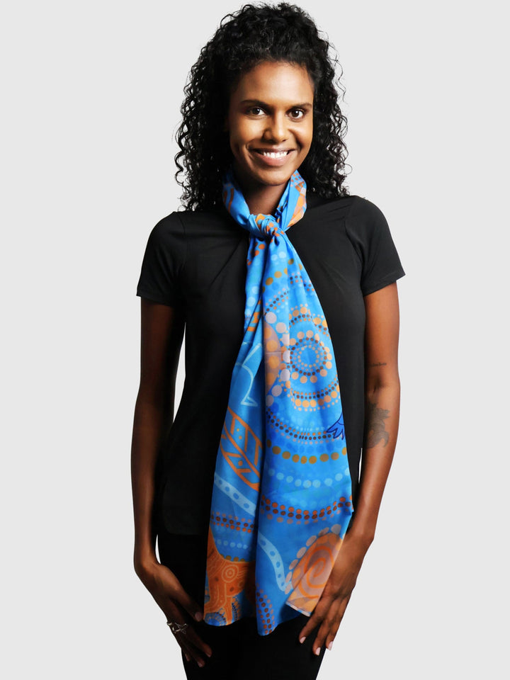 Never Stop the Dreaming - NAIDOC 2025 Chiffon Scarf