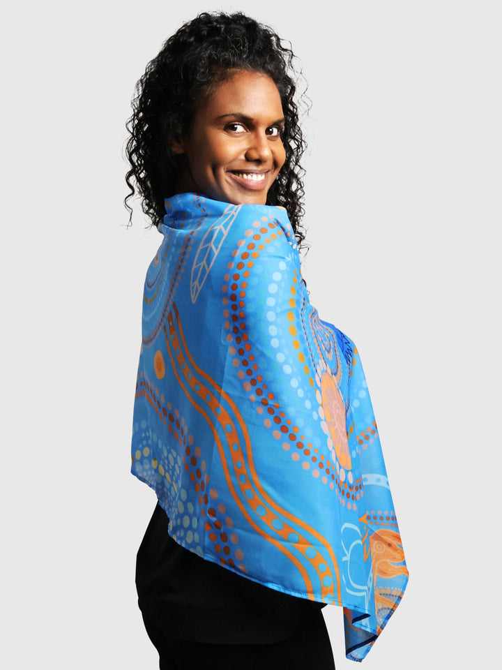Never Stop the Dreaming - NAIDOC 2025 Chiffon Scarf