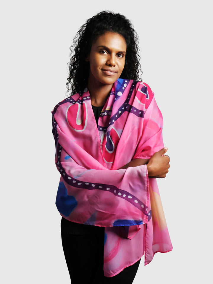 Meeting Place - Sharing Knowledge - NAIDOC 2025 Chiffon Scarf