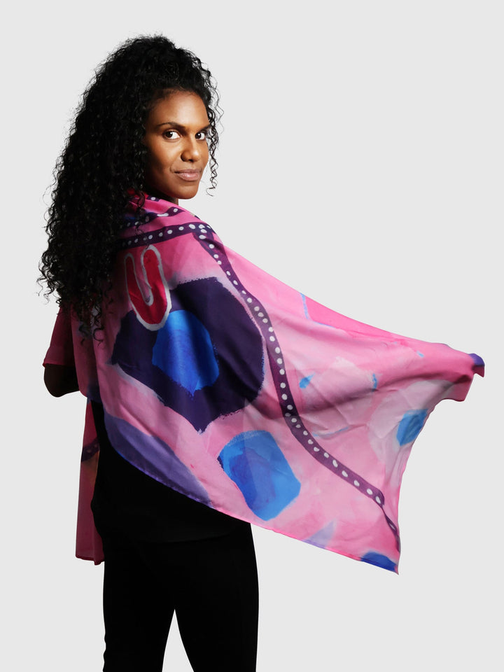 Meeting Place - Sharing Knowledge - NAIDOC 2025 Chiffon Scarf
