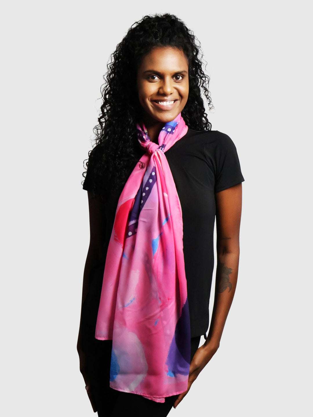Meeting Place - Sharing Knowledge - NAIDOC 2025 Chiffon Scarf