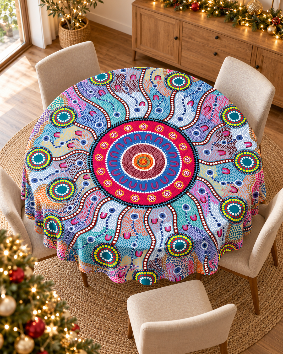 Journey Home - Round Tablecloth