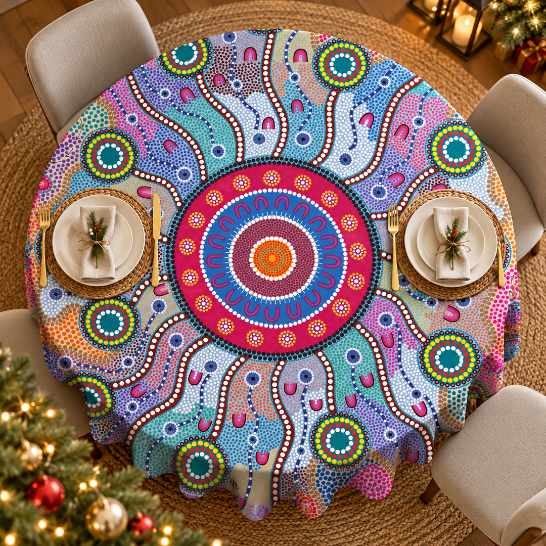 Journey Home - Round Tablecloth