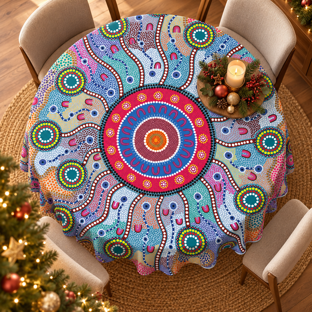 Journey Home - Round Tablecloth