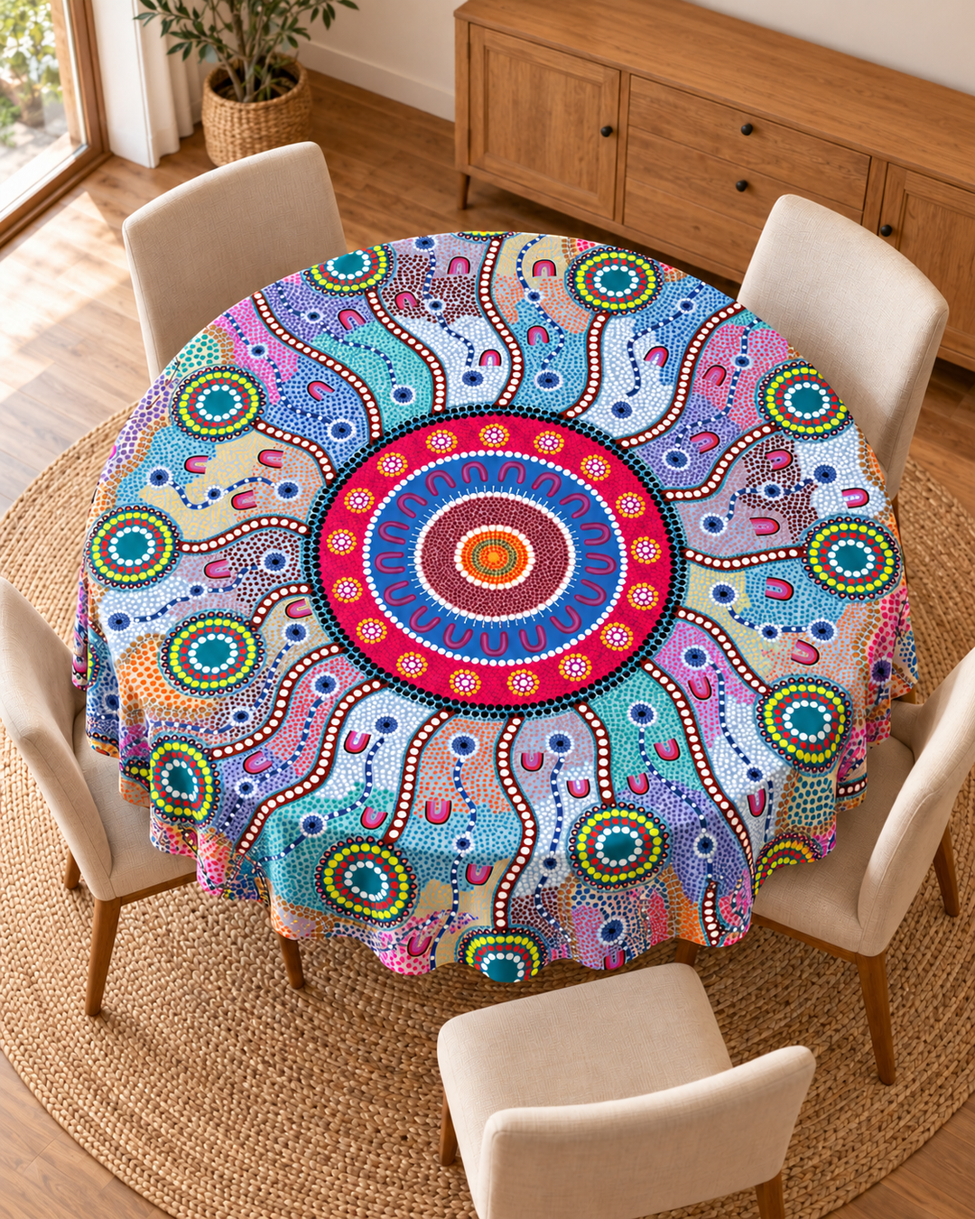 Journey Home - Round Tablecloth