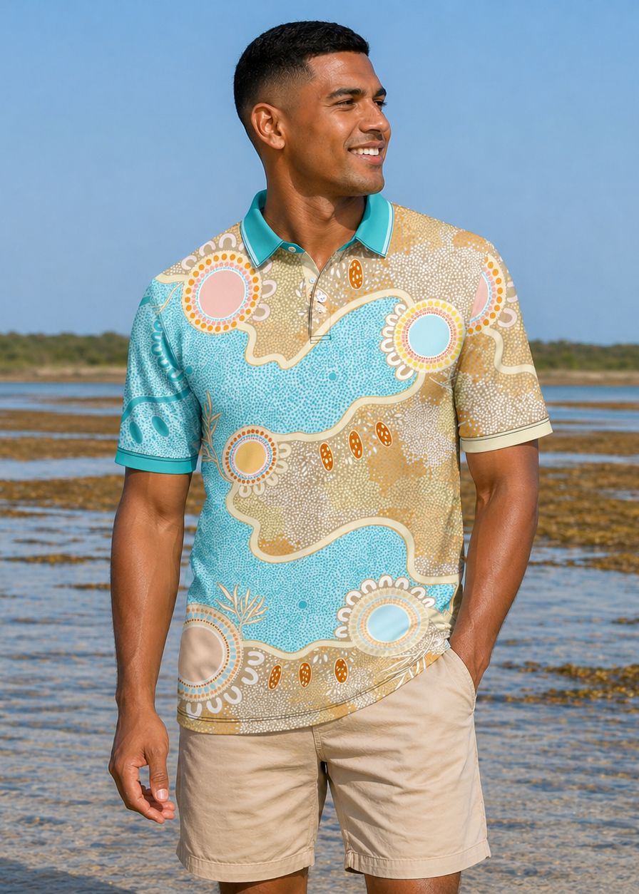 Ever Flowing – NAIDOC 2026 Signature Retail Men’s Polo