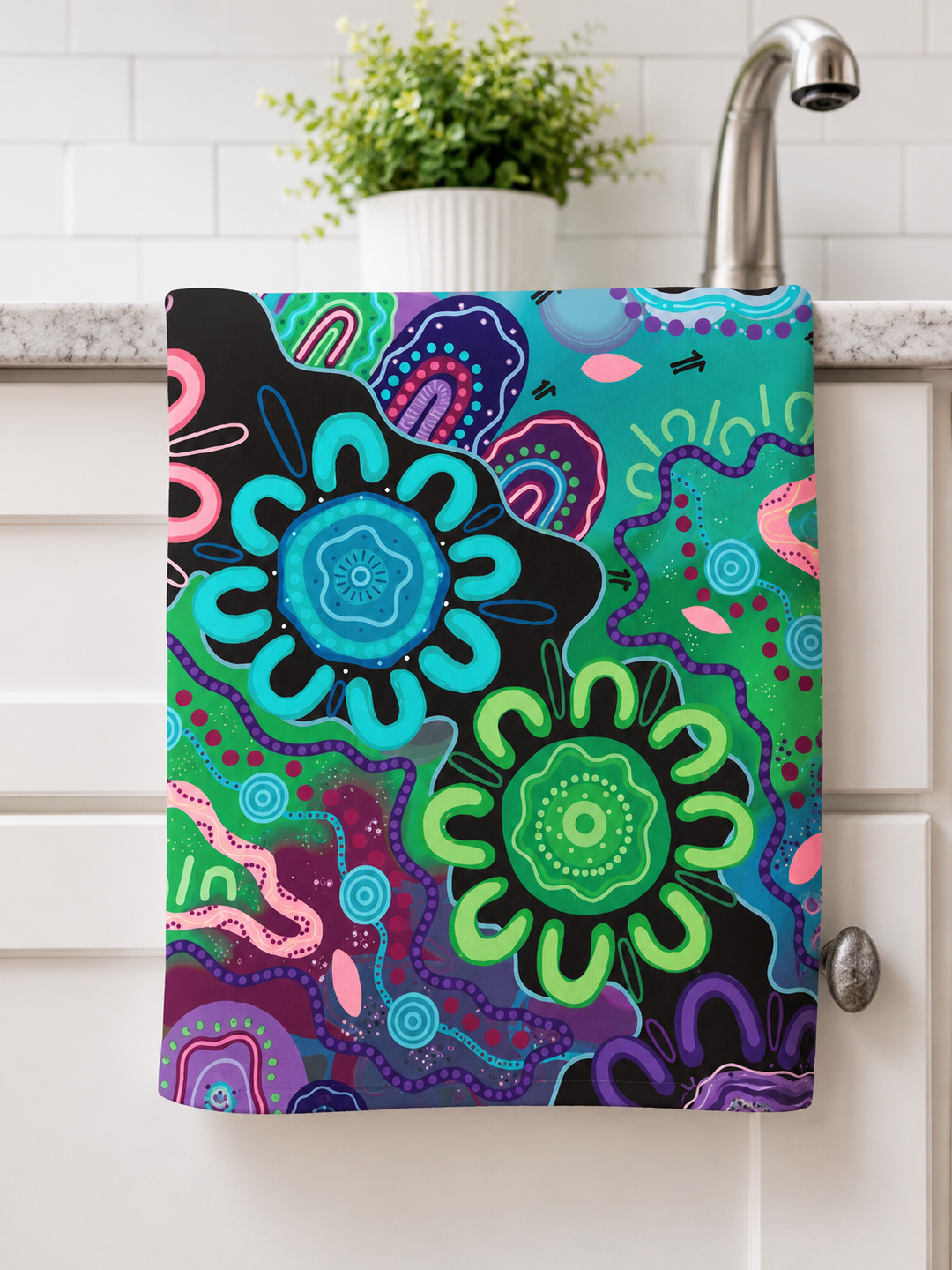 KIKI III - COTTON CREPE TEA TOWEL