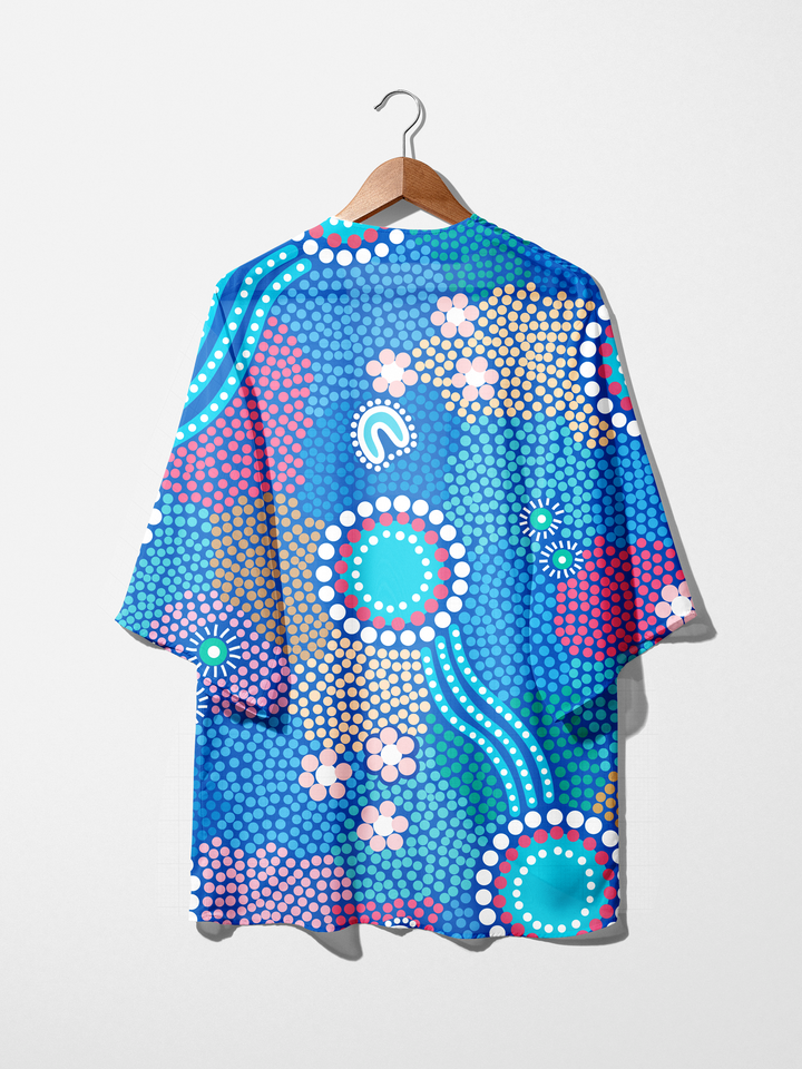 Old Ways Guiding New Paths - NAIDOC 2025 Kaftan