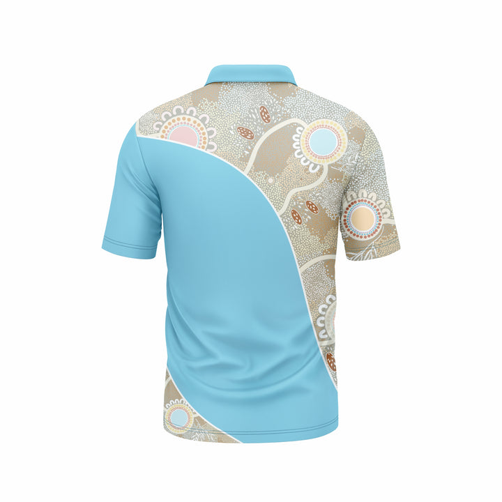 Ever Flowing - UPF50 - NAIDOC 26 Men's Custom Polo