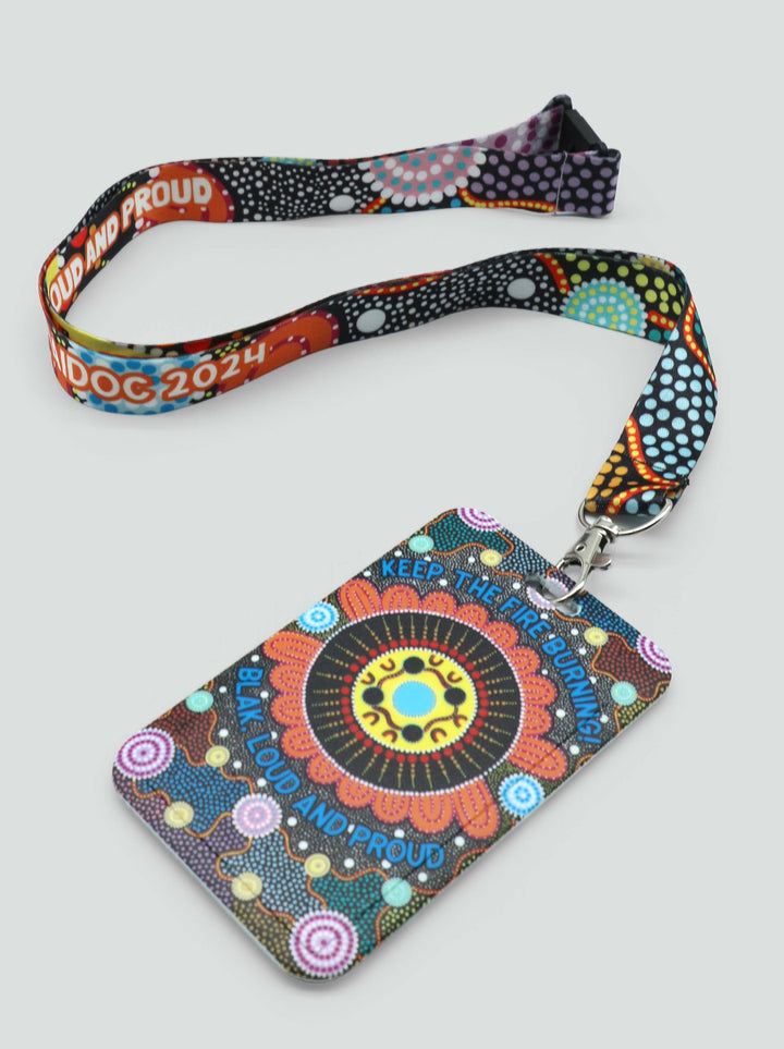 Kaala Danjoo (Fire Together) - NAIDOC 2024 Lanyard + Card Holder Set