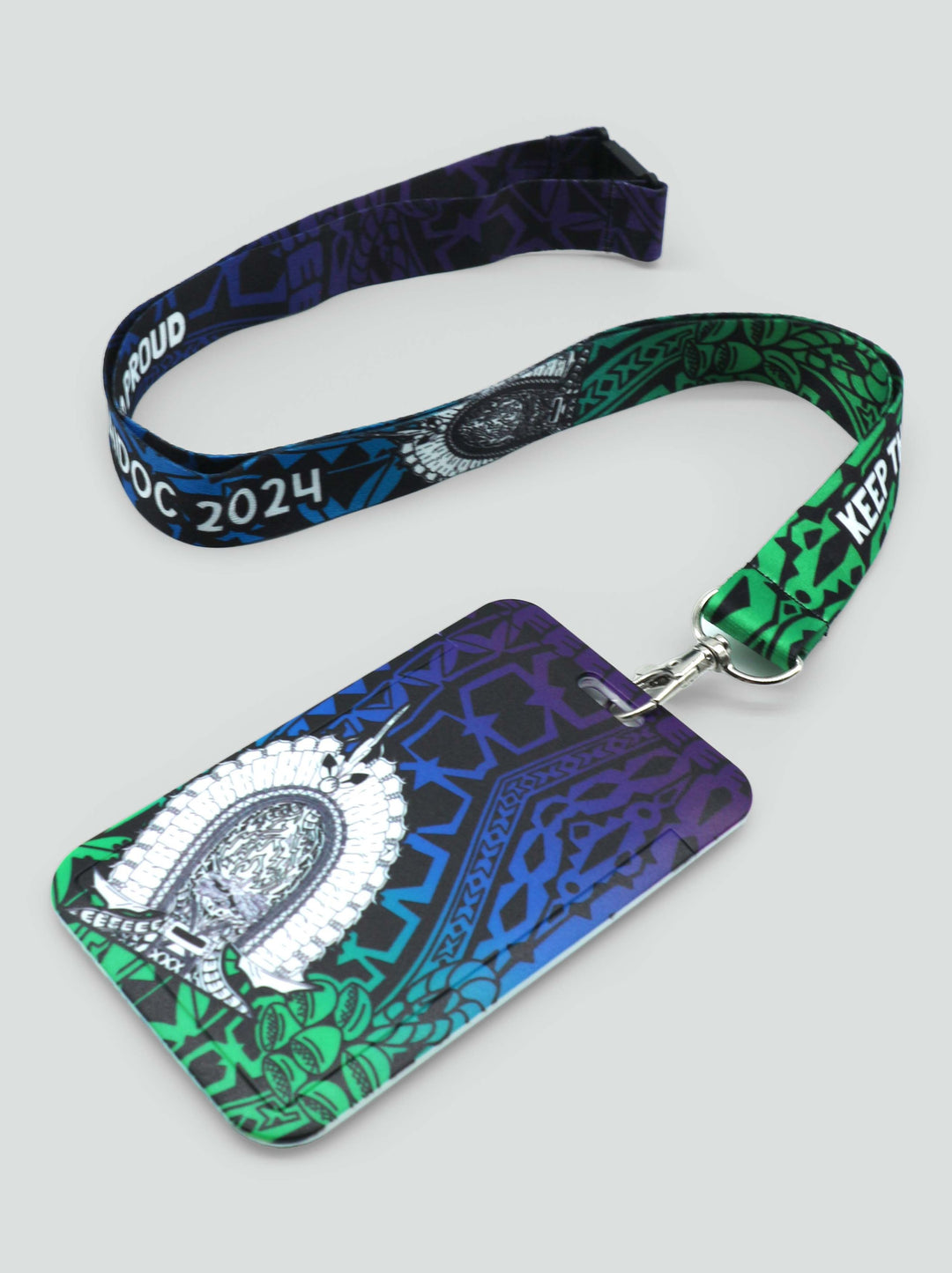 Keep The Fire Burning! Blak, Loud and Proud - NAIDOC 2024 Lanyard + Card Holder Set