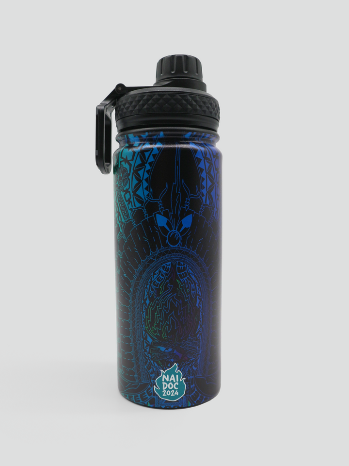 Keep The Fire Burning! Blak, Loud and Proud - NAIDOC 2024 Insulated Water Bottle